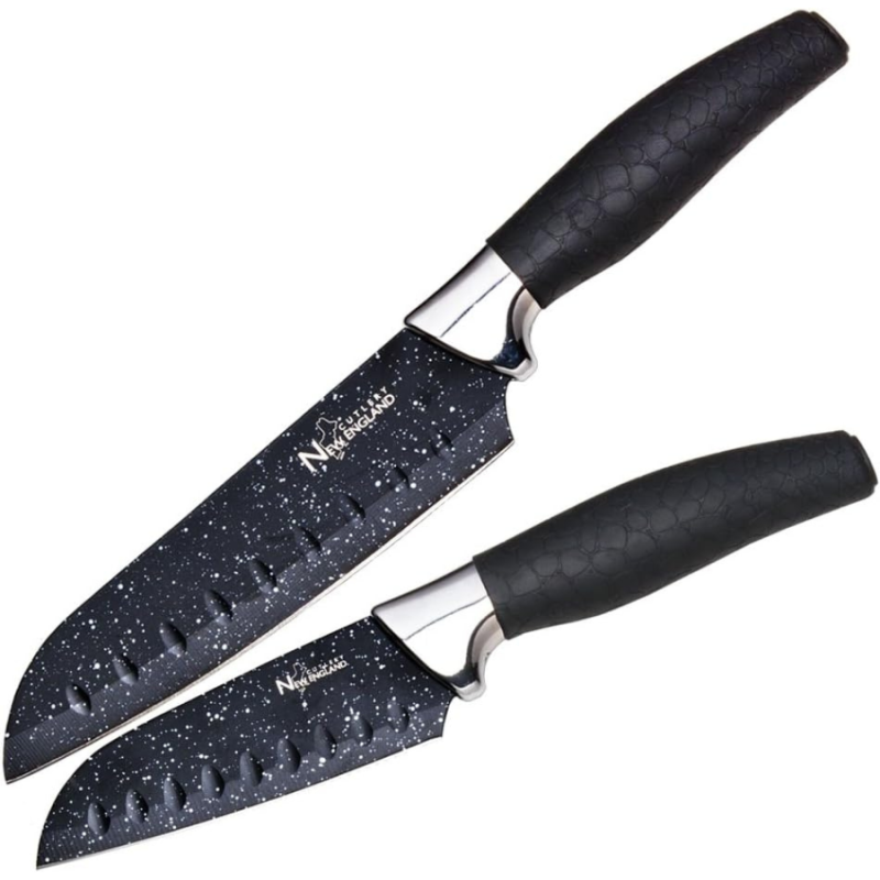 5” & 7” Ceramic Coated Nonstick Santoku Knife Set