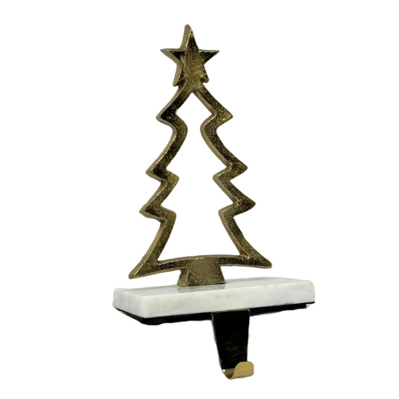 Gold Tree on Granite Stocking Holder