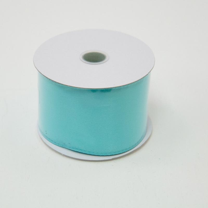 aqua satin ribbon