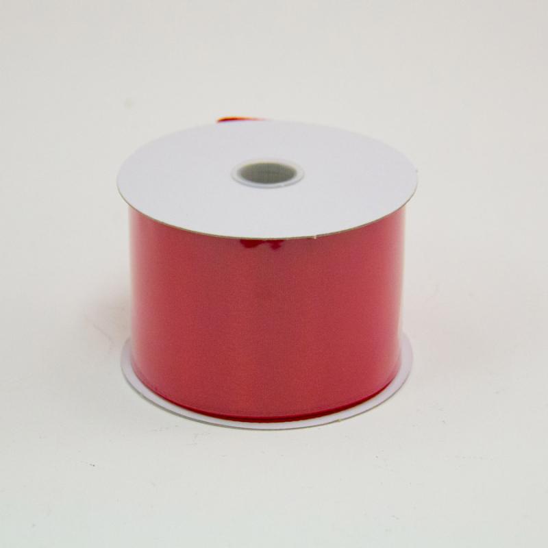 red satin wired ribbon