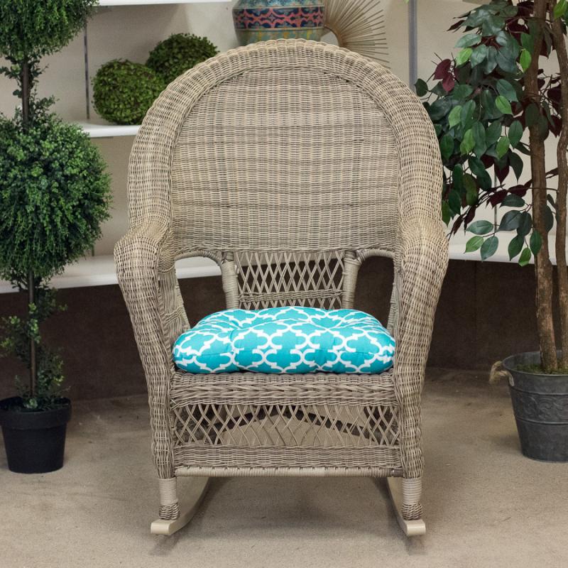 Raleigh Fieldstone High Back Rocker | Raleigh Collection | Carolina Pottery