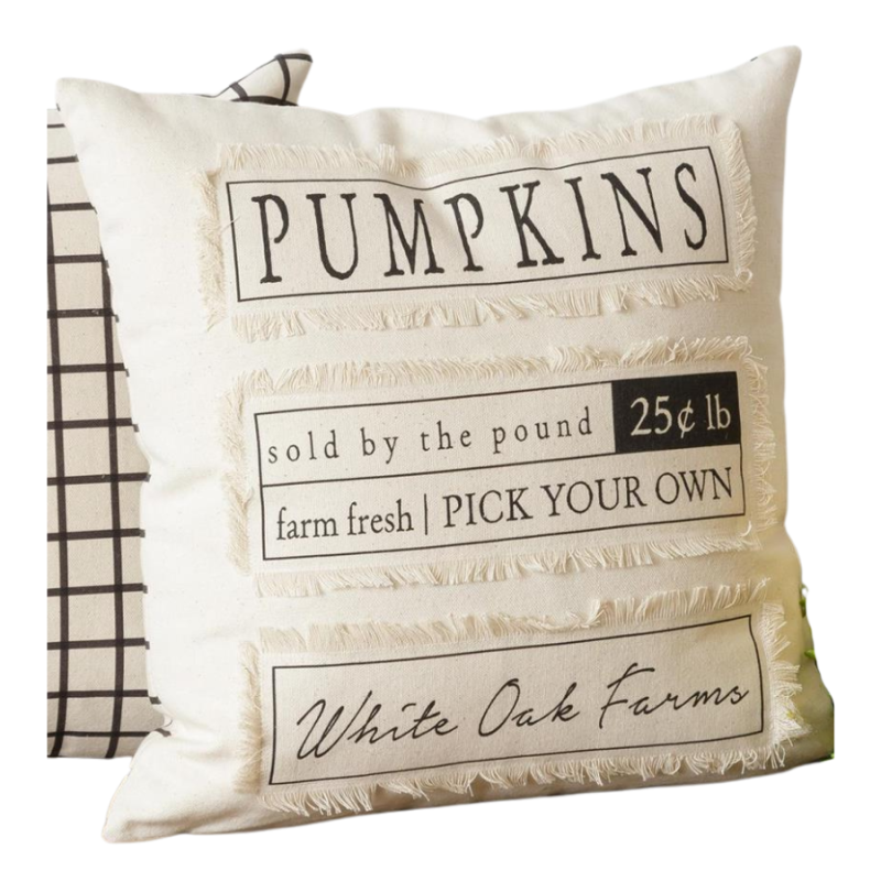 16" x 16" Pick Your Own Pumpkins Indoor Pillow