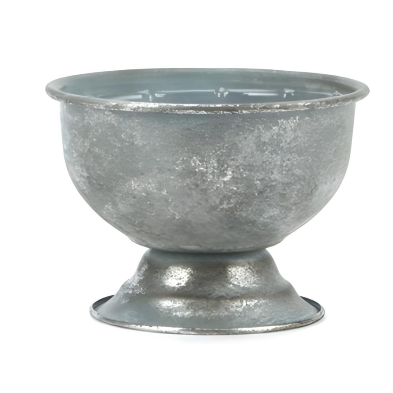 6" Metal Urn - Silver
