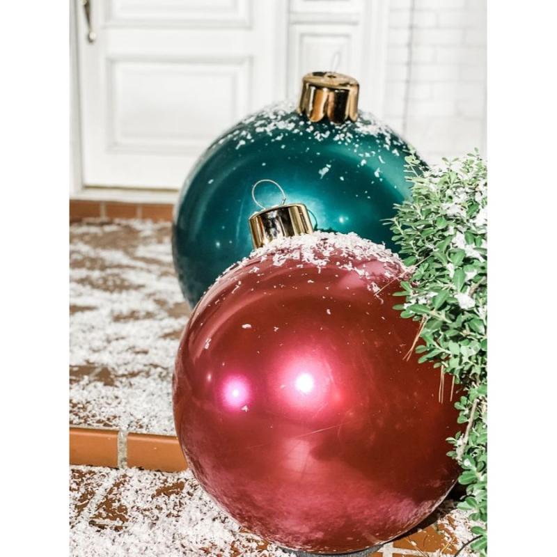 30&quot; Holiball Inflatable Ornament - Pearl White | Home Accents &amp; Decor