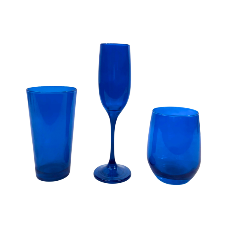 Cobalt Blue Stemless Wine Glass