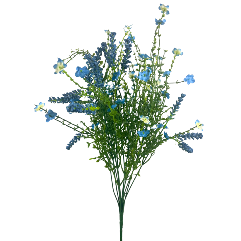 18" Baby's Breath & Lavender Filler Bush - Blue