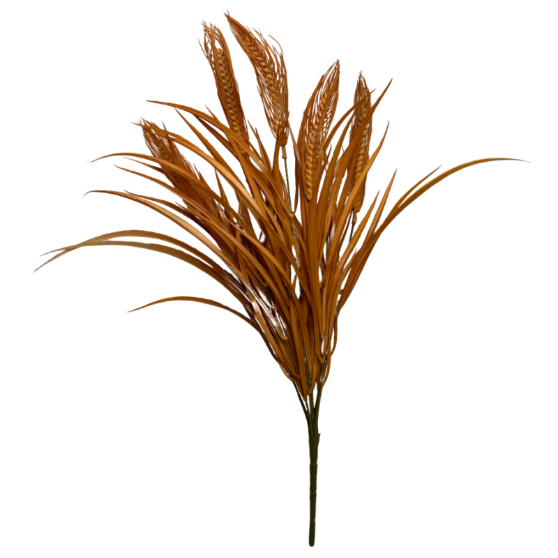 21" Wheat and Grass Bush- Rust