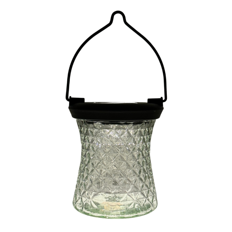 5" Solar Lantern with 26" Post-Clear