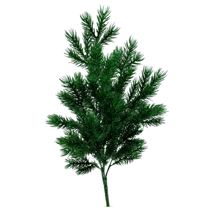 20" Green Pine w/ Glitter Bush