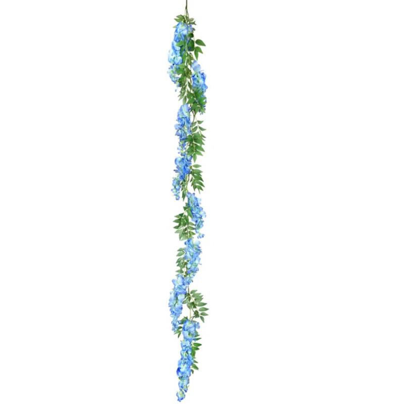 6' Blue Wisteria Garland