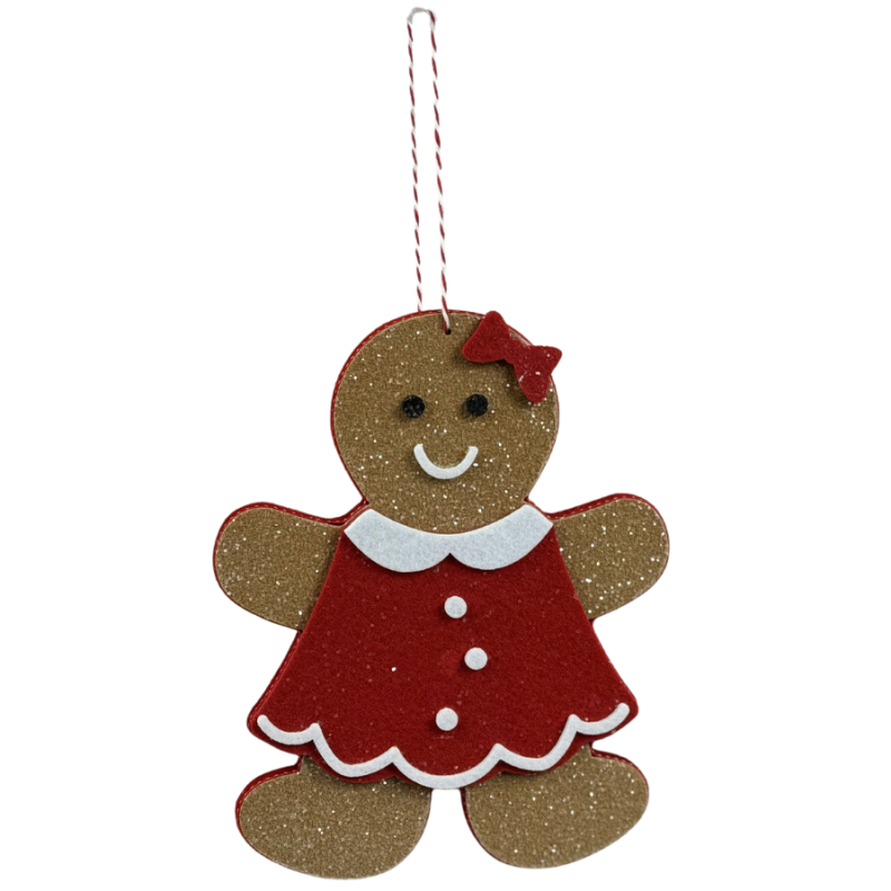 9" Foam Gingerbread Girl Ornament