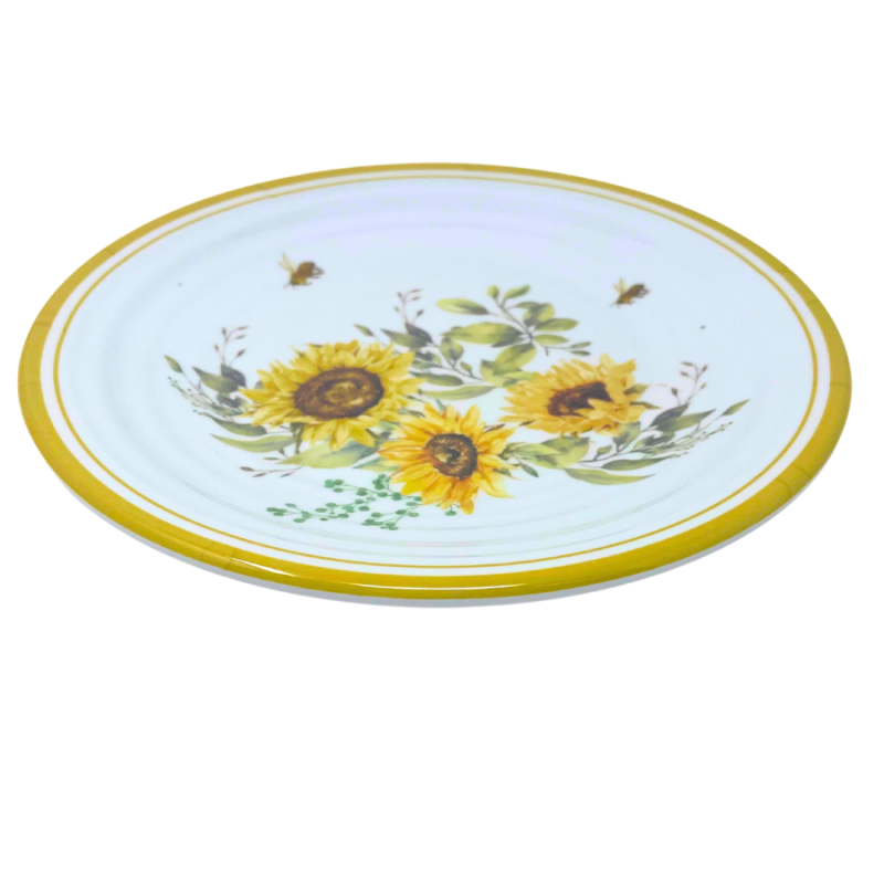 8" Bees and Sunflowers Plate