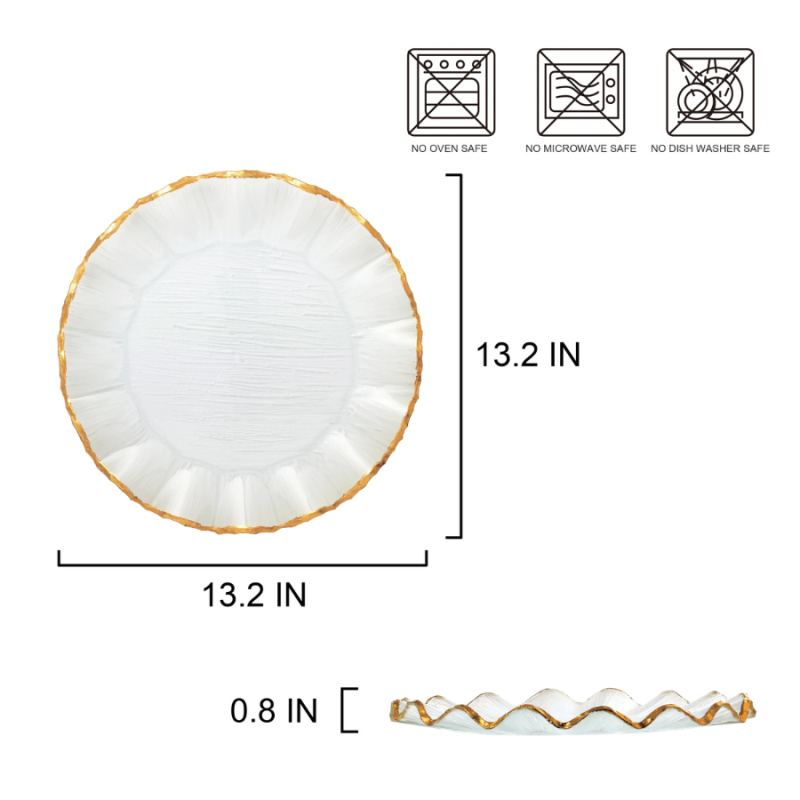 13.2" Scalloped Charger Plate