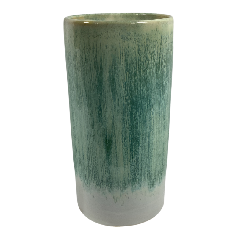 8" Leafy Green Vase