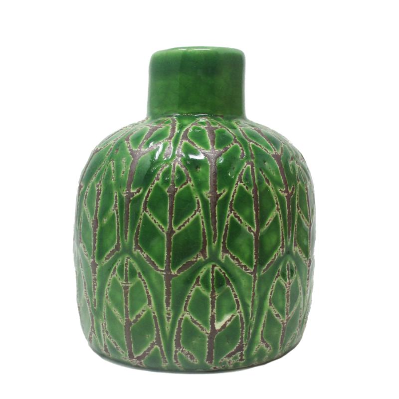 Embossed Stoneware Vase 3 3 4 Vases Urns