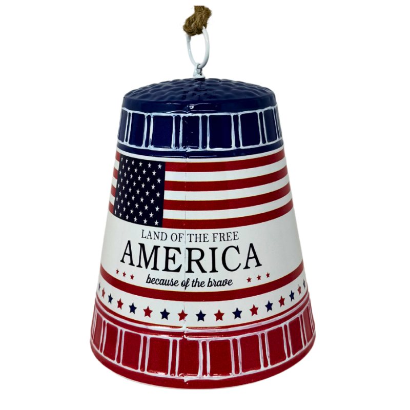 8" USA Hanging Bell