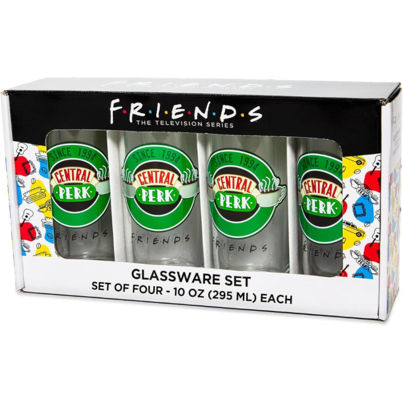 Friends Glassware Set - Set of 4