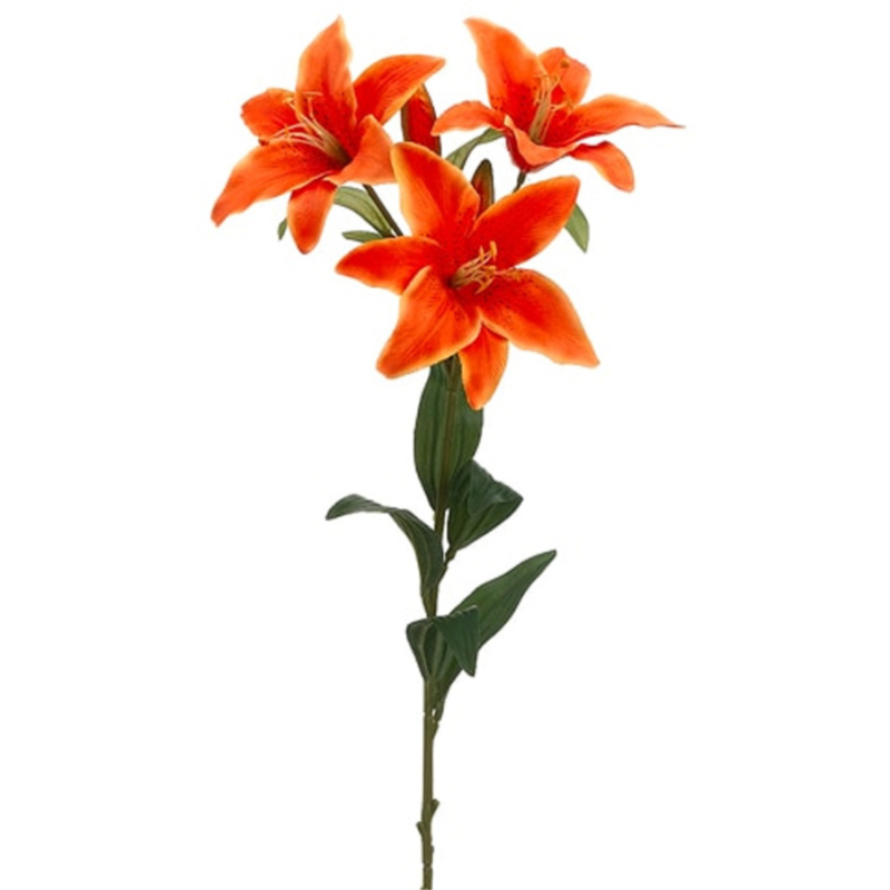 30" Orange Day Lily Spray