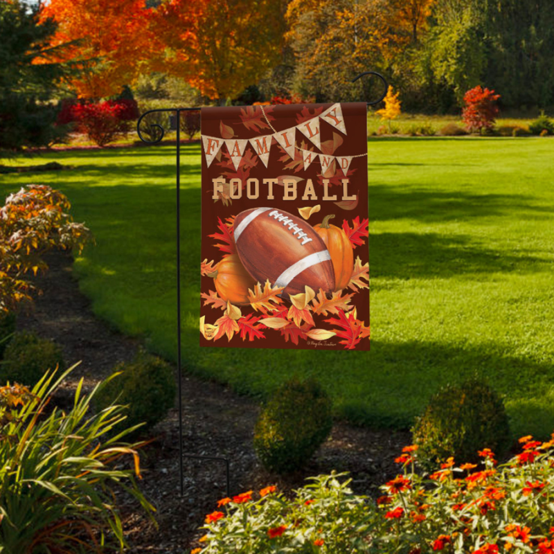 Family and Football Garden Flag