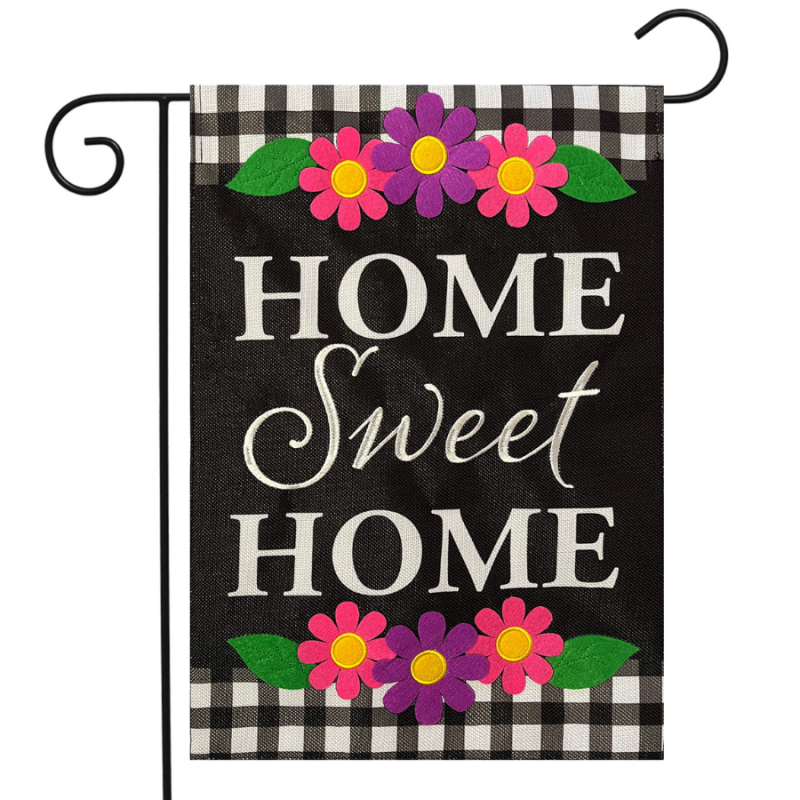 Home Sweet Home Flowers Garden Flag