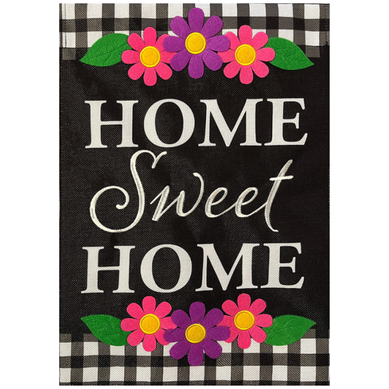 Home Sweet Home Flowers Garden Flag