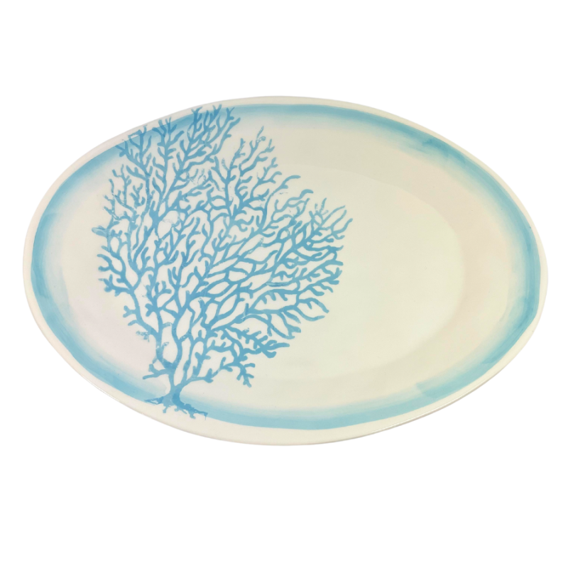 16" Blue Coral Plate