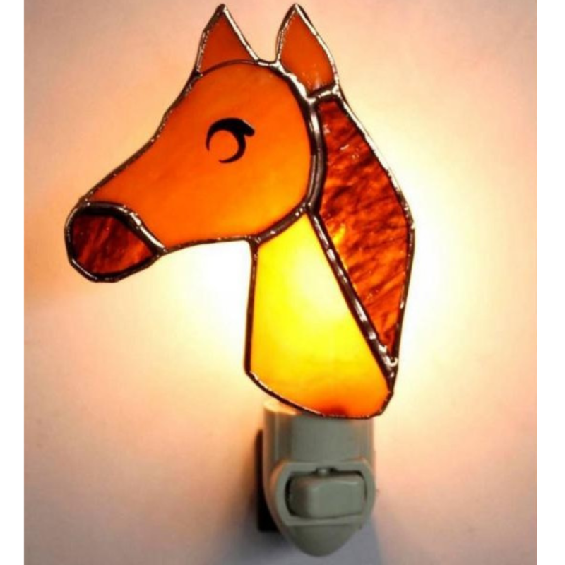 Stained Glass Horse Nightlight