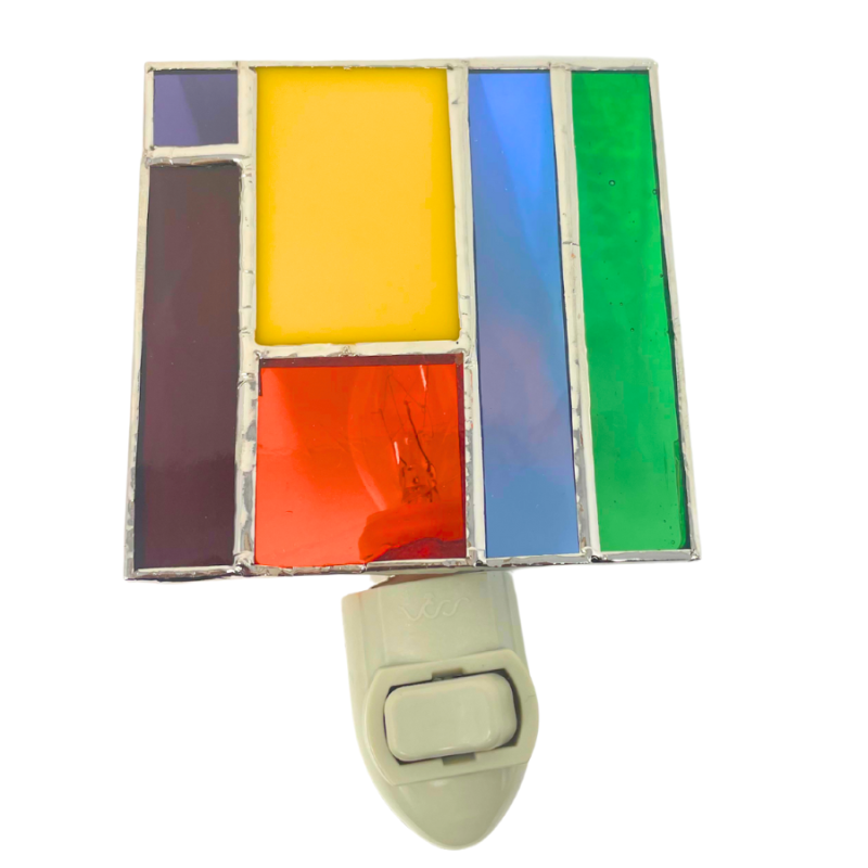 Stained Glass Meadow Flora Nightlight