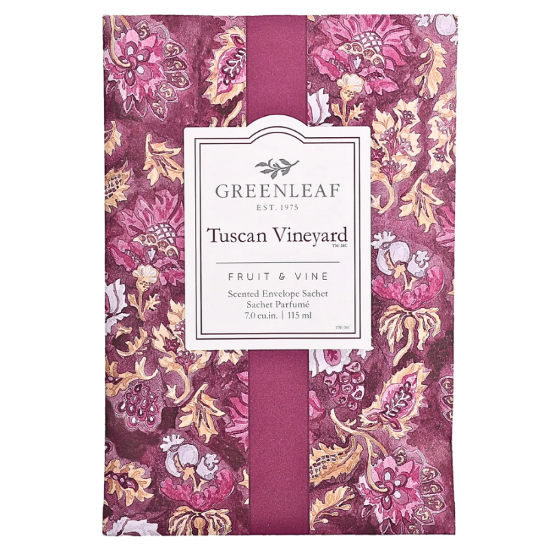 115ml Scented Envelope Sachet- Tuscan Vineyard