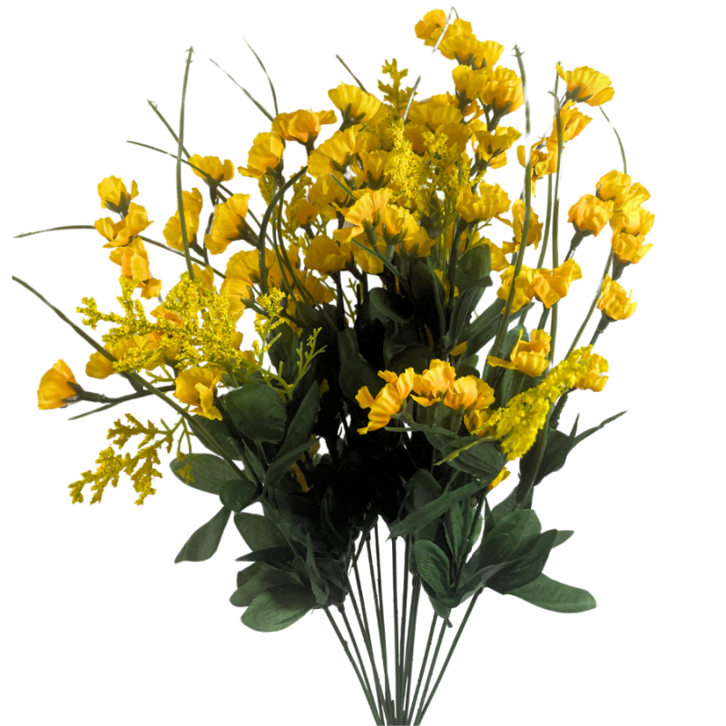 20" Wildflower Spray - Yellow