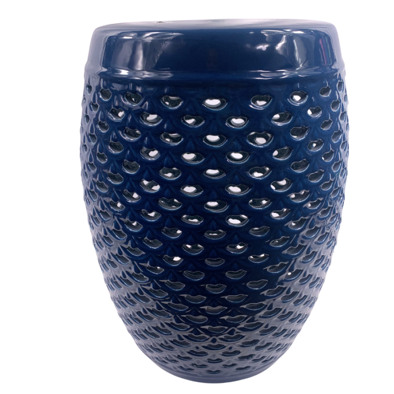 Deep Blue Garden Stool