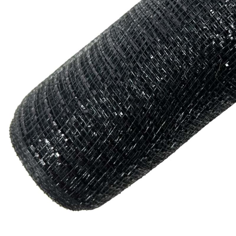 10"x10yd Metallic Deco Mesh - Black