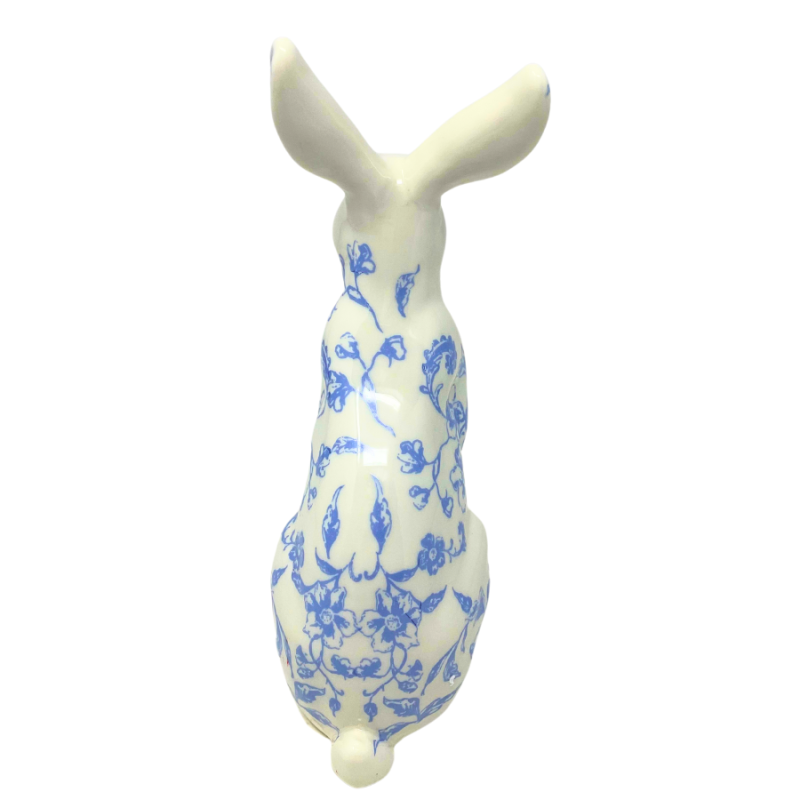 8" Ceramic Toile Bunny