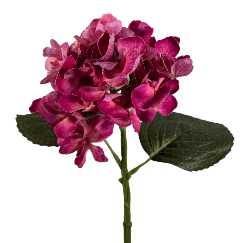 13.5" Real Touch Hydrangea Pick- Hot Pink