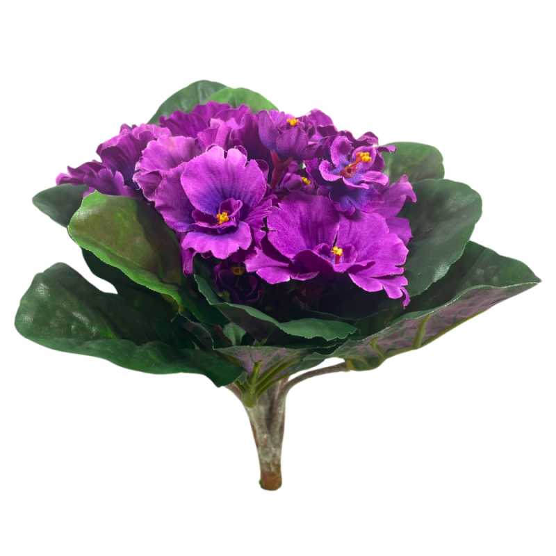 8" UV African Violet Bush - Purple