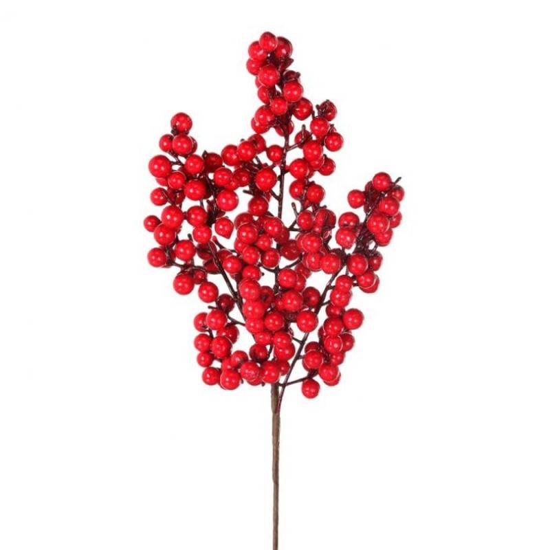 16" Red Berry Cluster Pick