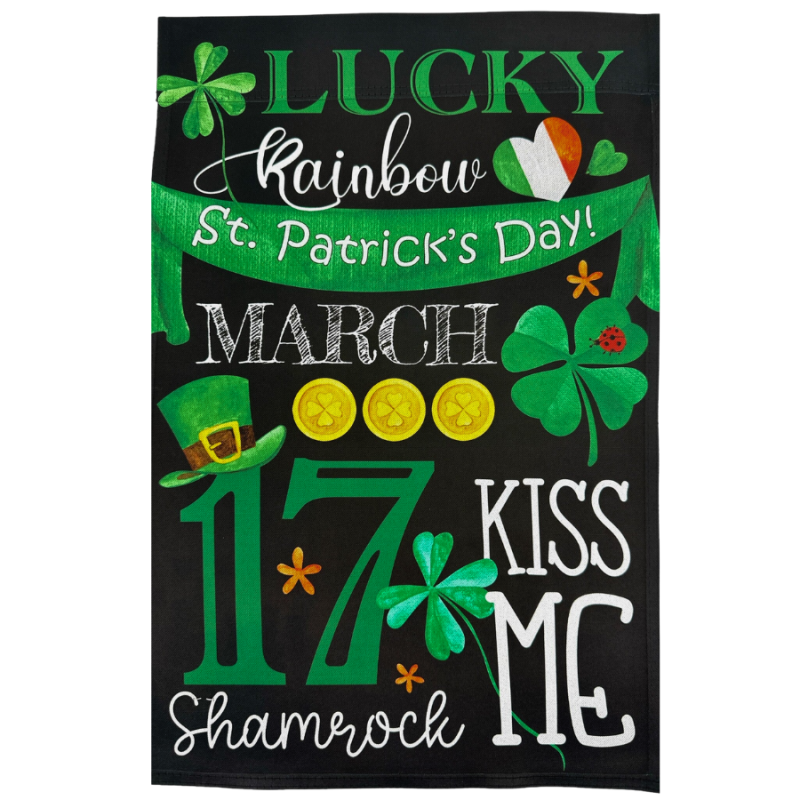 St Patrick's Day Garden Flag