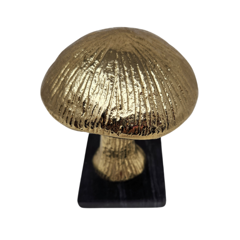 4" Gold Mushroom