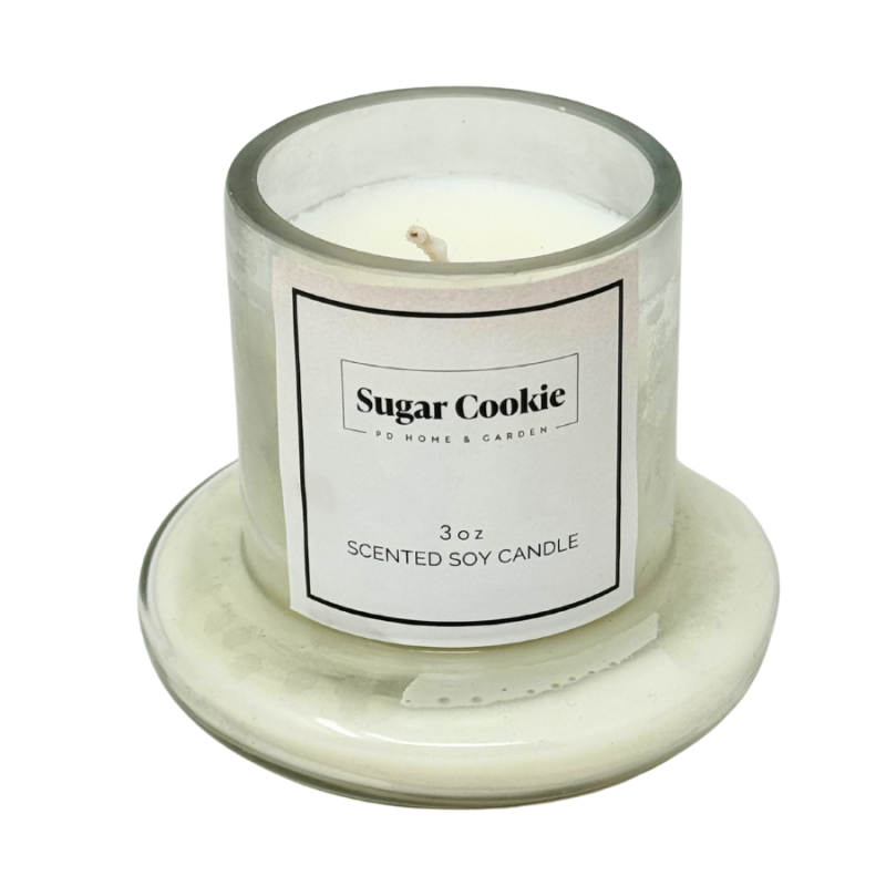 Sugar Cookie Soy Candle with Glass Lid