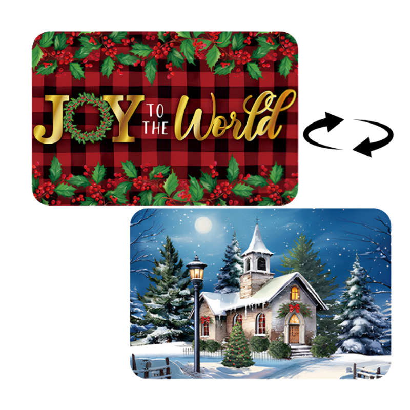 Joyous World Reversible Placemat - 4 Pack