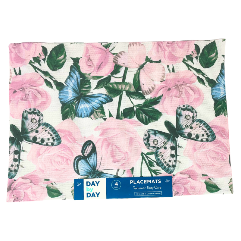 18" Butterfly Rose Placemats - 4pk