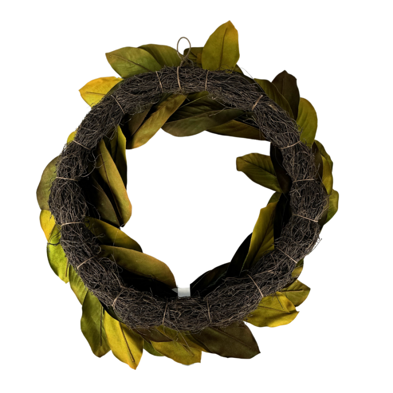 30" Magnolia Leaf Wreath