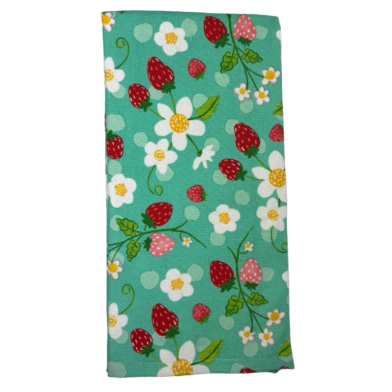 Strawberry & Daisy Kitchen Towel