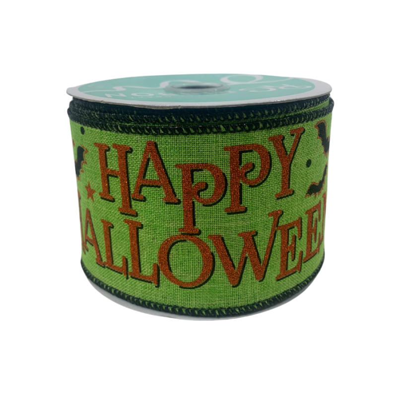 2.5" x 10yd Happy Halloween Ribbon