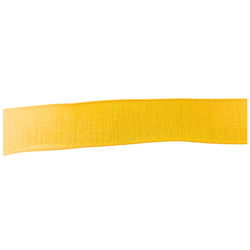 1.5" x 10yd Yellow Gauze Ribbon