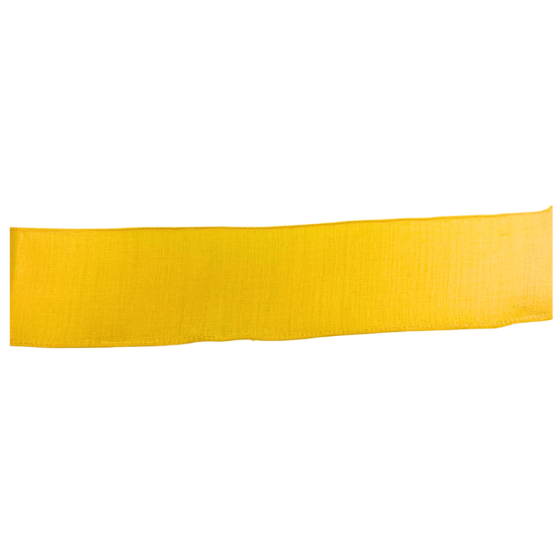 2.5" x 10yd Yellow Gauze Ribbon