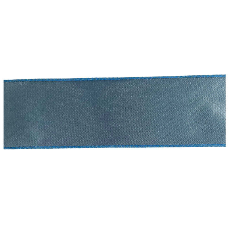 2.5" x 10yd Real Crushed Velvet Ribbon - Blue