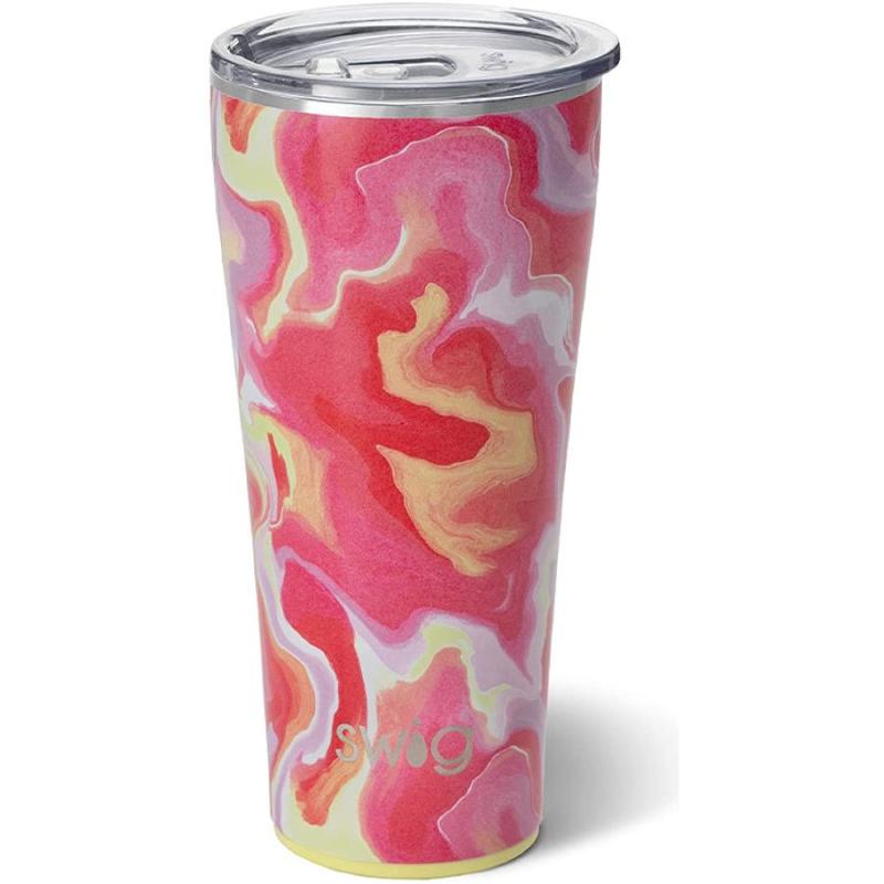 Swig Life 32oz Tumbler | Insulated Stainless Steel Travel Tumbler | Hot Pink