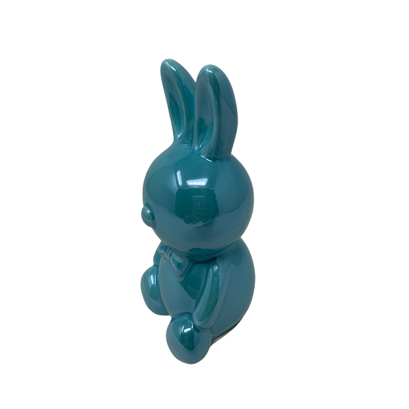 6" Easter Bunny Figure - Blue