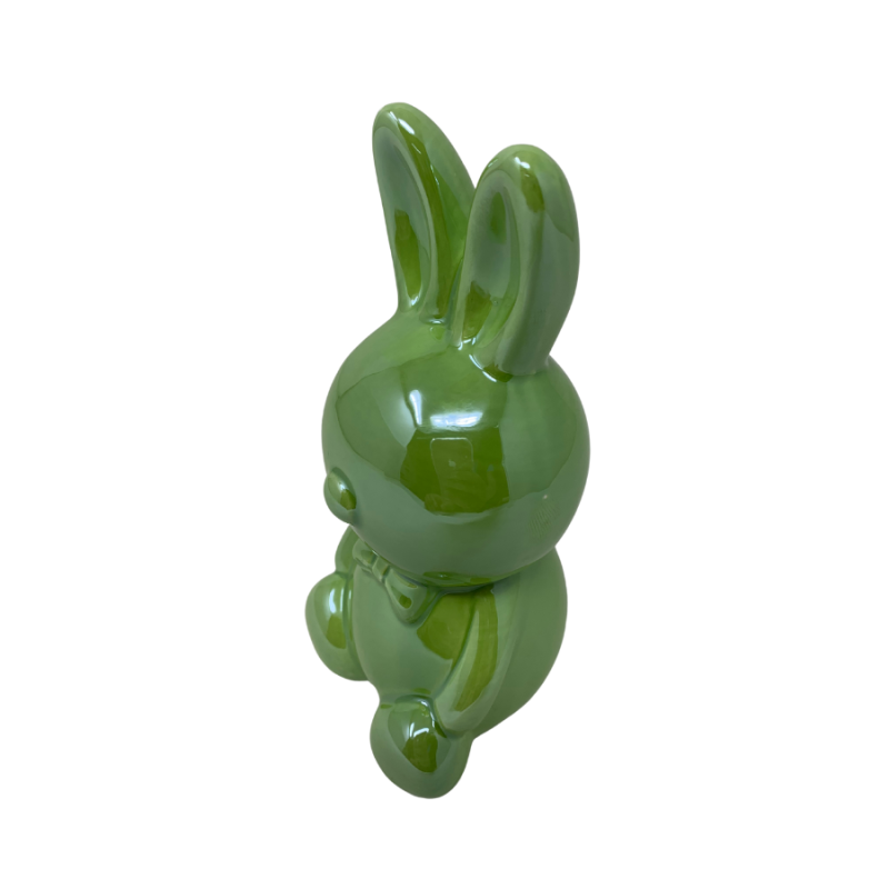 6" Easter Bunny Figure - Green